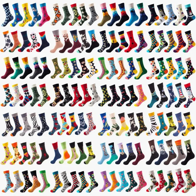 Liou Socks Factry Hot Sell Men′ S and Women′ S Fashion Trend Crew Socks Custom Logo