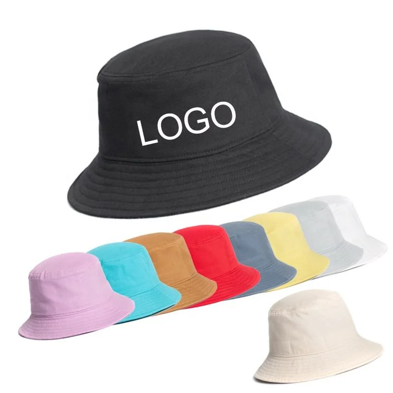 Private Label Plain Blank Bulk Adult Cotton Customized Bucket Hat