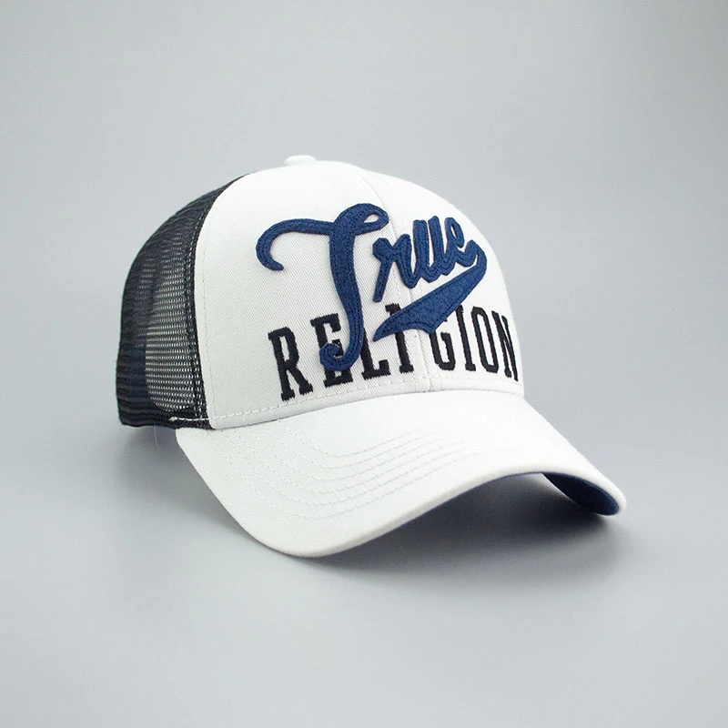 High Quality Trucker Cap with Applique Embroidery Cotton Fashion Sports Golf Cap Snapback Promotion Hat and Baseball Cap