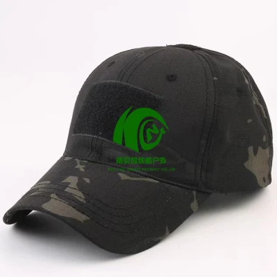 Insignia bordada de moda al por mayor de Kango, gorra militar plana táctica equipada con boina de algodón, gorra militar lisa del ejército