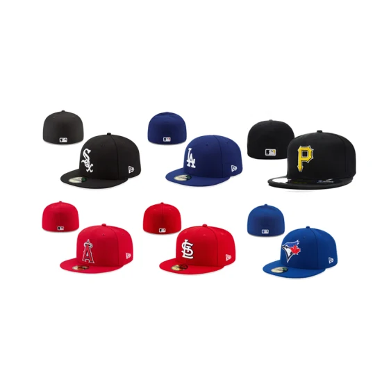 Gorra de béisbol ajustable transpirable con logotipo bordado de 6 paneles personalizados con visera plana Bill Hip Hop gorras de camionero de lujo