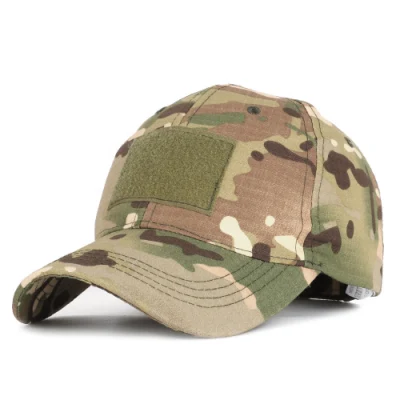 Gorra de béisbol del ejército de camuflaje desgastado ajustable del sombrero del papá del algodón