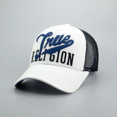 Gorra de camionero de alta calidad con apliques bordados, gorra de golf deportiva de algodón a la moda, gorra de promoción Snapback y gorra de béisbol