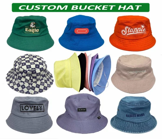 Gorras coreanas del sombrero de béisbol del casquillo de la moda del logotipo del sombrero del cubo de la sombrilla del pescador de la placa ligera del macarrón coreano