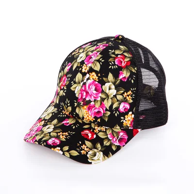 Patrón de impresión personalizado 6 Panel Hombres Mujeres Gorra deportiva de camionero de béisbol para regalo de promoción